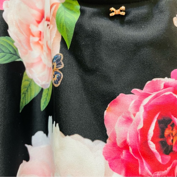 NWOT Ted Baker London Open Back Floral Halter One-Piece Swimsuit - Picture 6 of 8